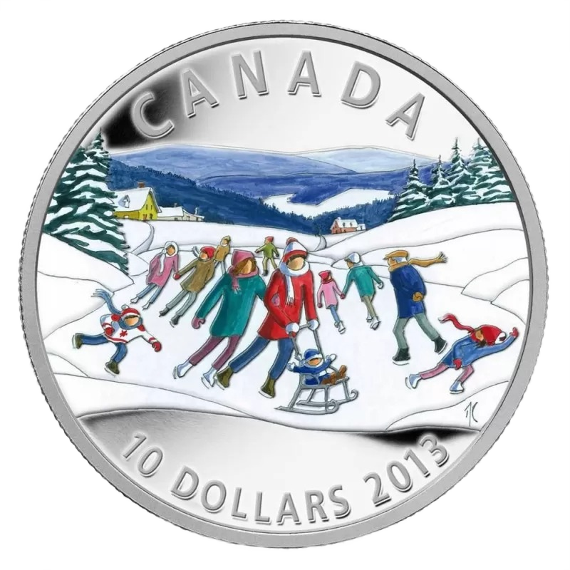 2013 Winter Scene 1/2 oz .9999 Silver Proof