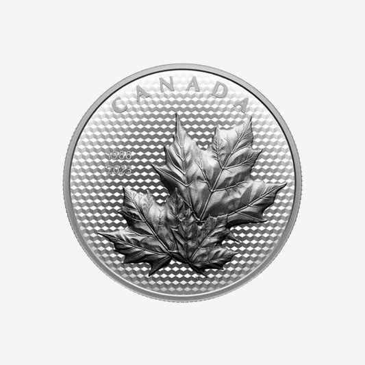 2023 Maple Leaves in Motion 5 oz .9999 Silver $50 (Canada) - Canada Coin Vault - Canada Coin Vault