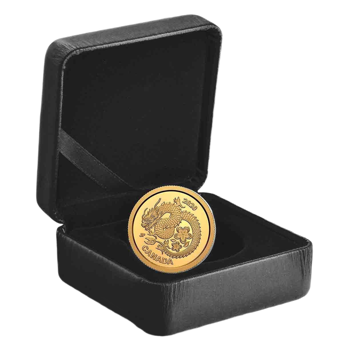 2020 Lucky Flower Dragon 1/20 oz .9999 Gold Proof